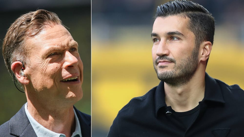 kicker-Kolumnist Erik Meijer (l.) und Dortmunds Trainer Nuri Sahin.