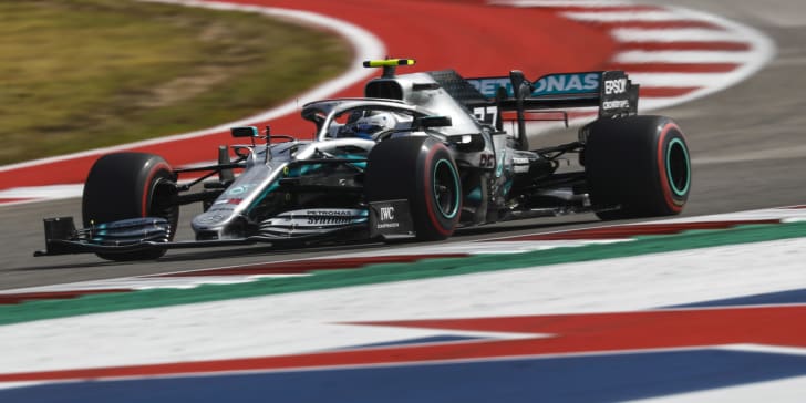 Valtteri Bottas legt beim Grand Prix der USA die schnellste Runde beim Qualifying hin.