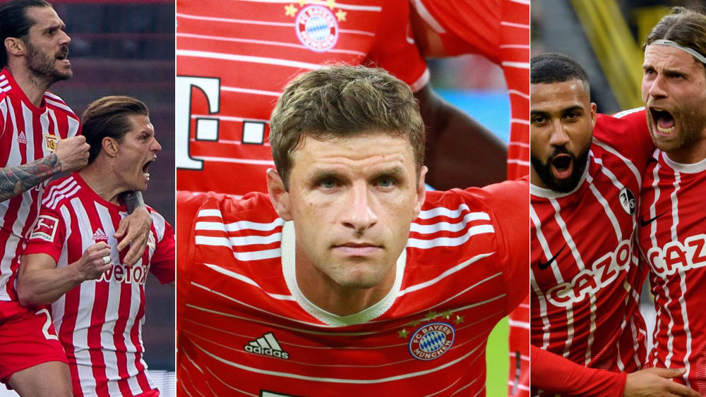 Thomas Müller ist mit dem FC Bayern regelmäßig in der Champions League dabei - Union (li.) und Freiburg winkt die Premiere.