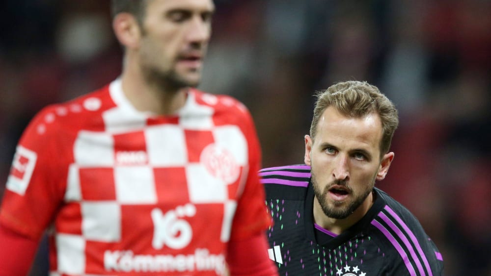 Harry Kane ist mit dem FC Bayern am 30. Oktober in Mainz bei Stefan Bell &amp; Co. gefordert.