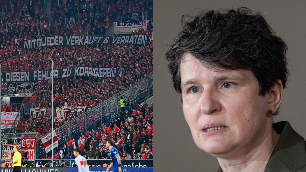 Die VfB-Fans wurden am Samstag gegen Hoffenheim deutlich - Tanja Gönner findet es "nachvollziehbar".