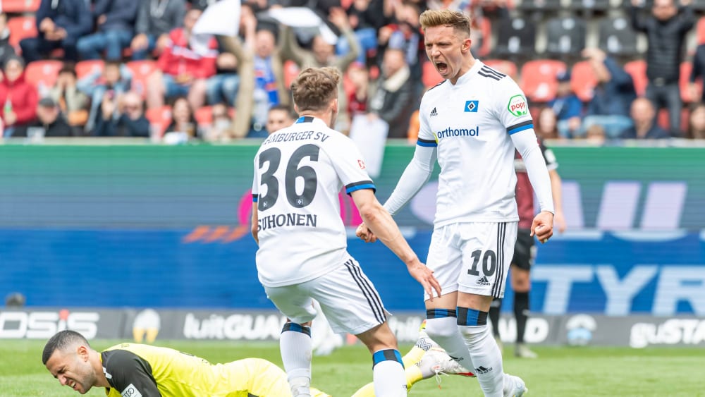 Jubelschrei: Sonny Kittel freut sich nach seinem 1:0 in Ingolstadt.