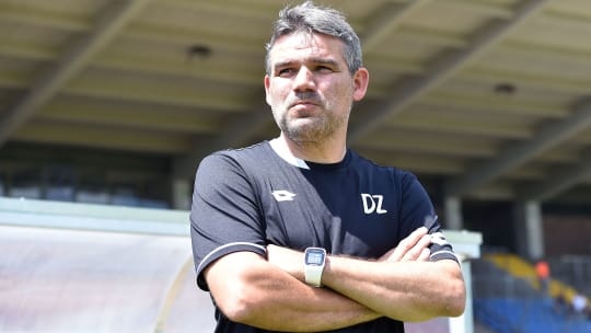 Daniel Zillken im Jahr 2018, damals noch Cheftrainer beim Bonner SC.