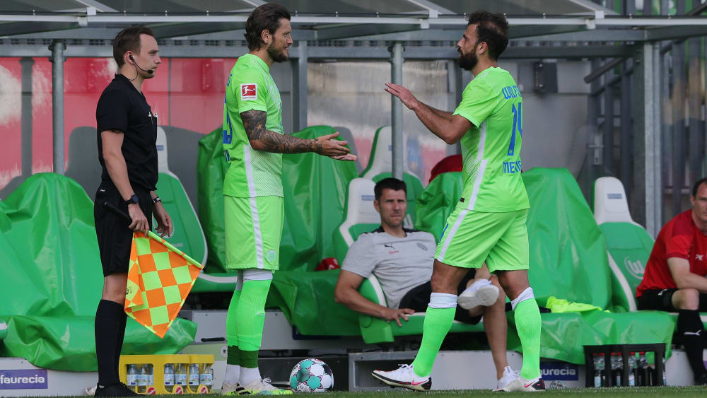 Freunde - und bald nicht mehr in Wolfsburg:&nbsp;Daniel Ginczek und Admir Mehmedi.