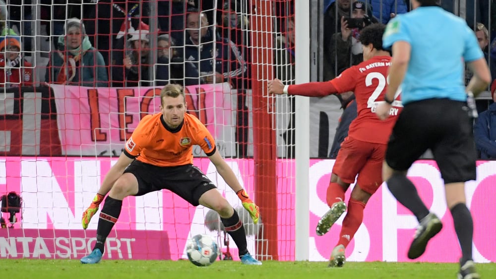 War von den Bayern nur einmal zu &#252;berwinden: Bayer-Keeper Lukas Hradecky. 