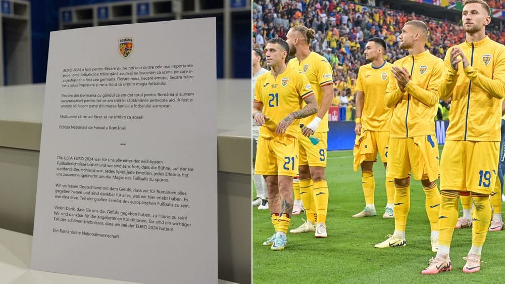 Deutschland-Fans: Die rumänische Nationalmannschaft fühlte sich bei der EM wohl.
