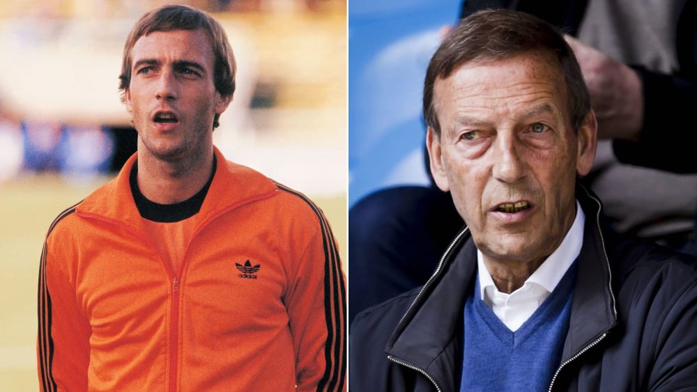 Ganhou a Taça dos Campeões Europeus três vezes como jogador - mas nenhum título com a selecção Oranje: Johan Neeskens (esquerda em 1974, direita em 2017).