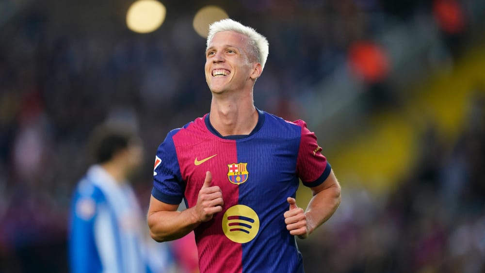 Dani Olmo deixou as coisas claras no primeiro tempo.