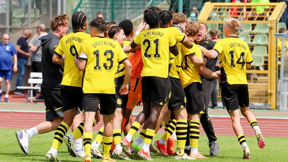Dürfen sich auf das Finale um die A-Junioren-Meisterschaft freuen: Die U 19 von Borussia Dortmund.