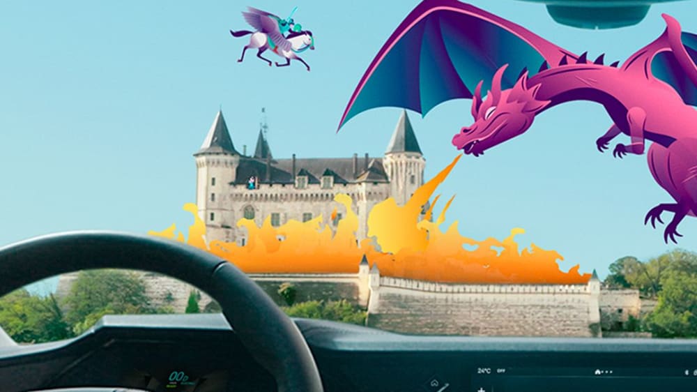 Märchenerzählerin: Für mitreisende Kinder wird ChatGPT Geschichten über Drachen und Prinzessinnen erfinden, verspricht die Stellantis-Edelmarke DS.