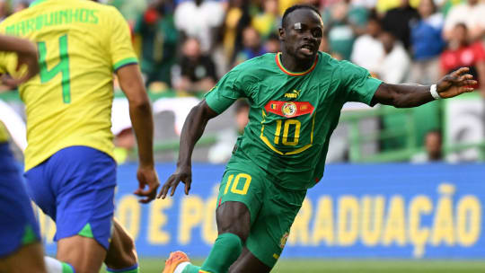 Traf doppelt beim 4:2-Sieg seiner Mannschaft gegen Brasilien: Bayern Münchens Sadio Mané.