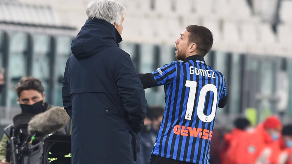 Gian Piero Gasperini (li.) und Papu Gomez