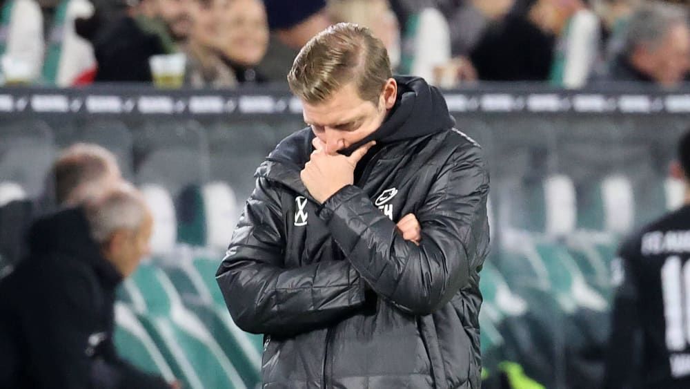 War nicht zufrieden mit dem Auftritt seiner Mannschaft: Wolfsburgs Coach Florian Kohfeldt. 