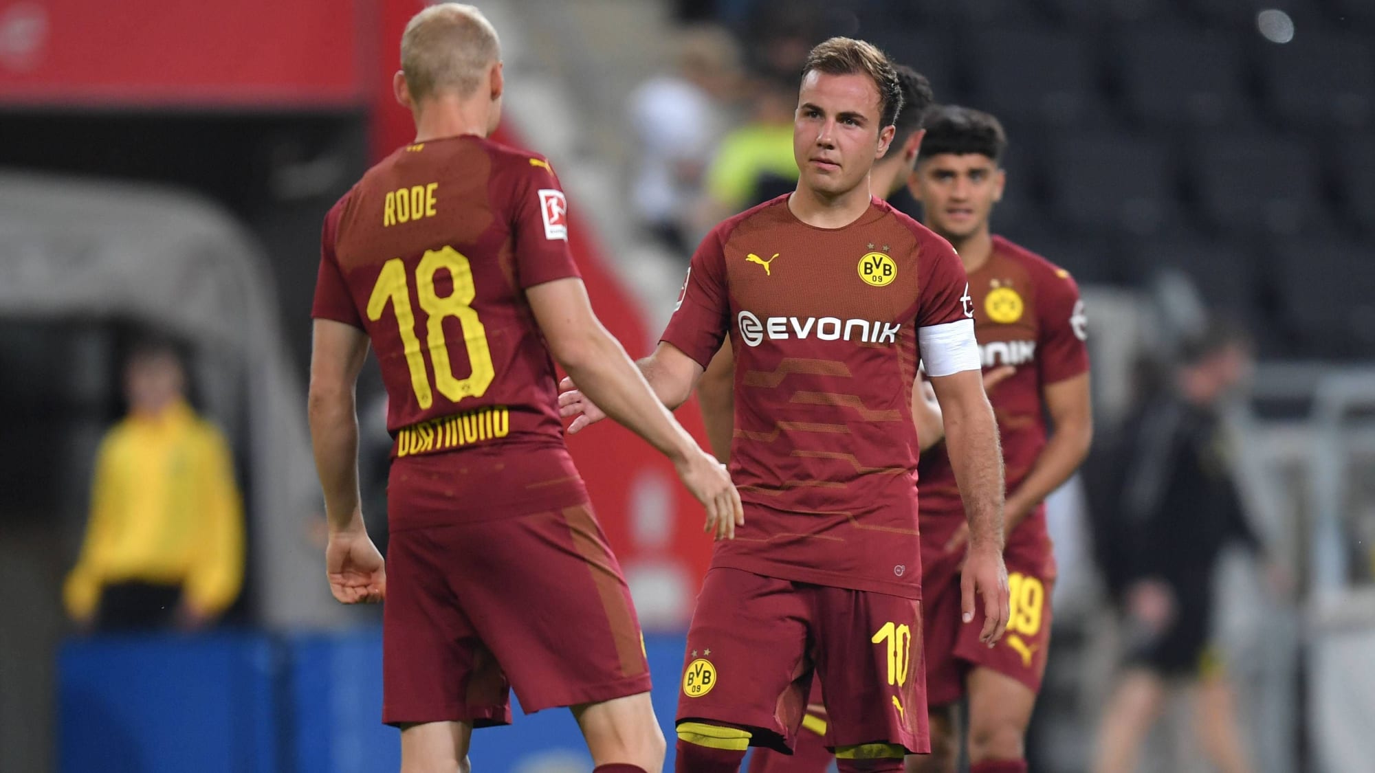 Sebastian Rode (li.) und Marion Götze