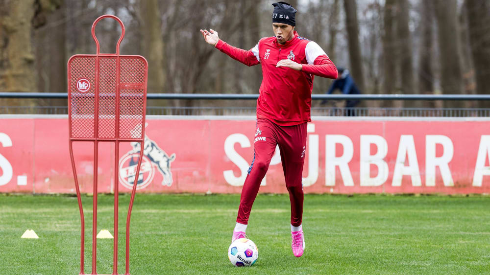 Engagiert im Training: Davie Selke fehlte gegen Leverkusen noch im Kader.