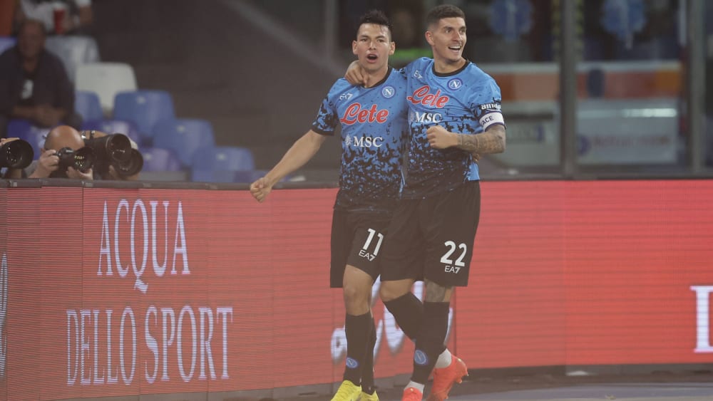 Spiel gedreht: Napoli-Joker Hirving Lozano (#11) erzielte das 2:1 gegen Bologna.