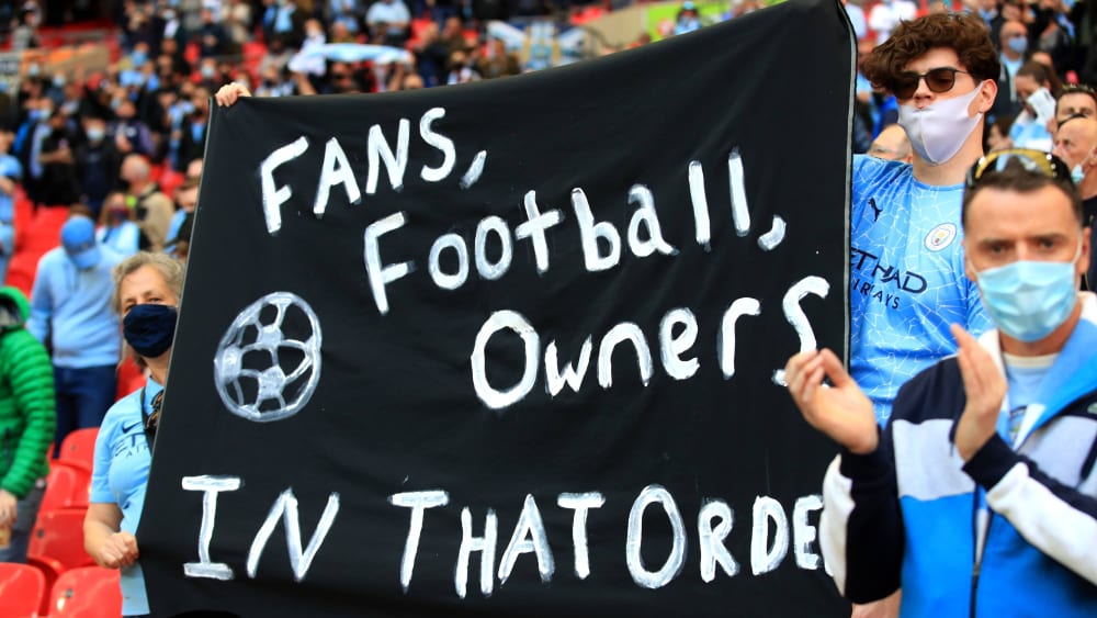 2021 sorgte der Super-League-Vorstoß für viele Fanproteste.