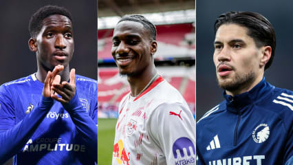 Neu in der Bundesliga: Kyliane Dong, Ezechiel Banzuzi und Kevin Diks (v. li.).