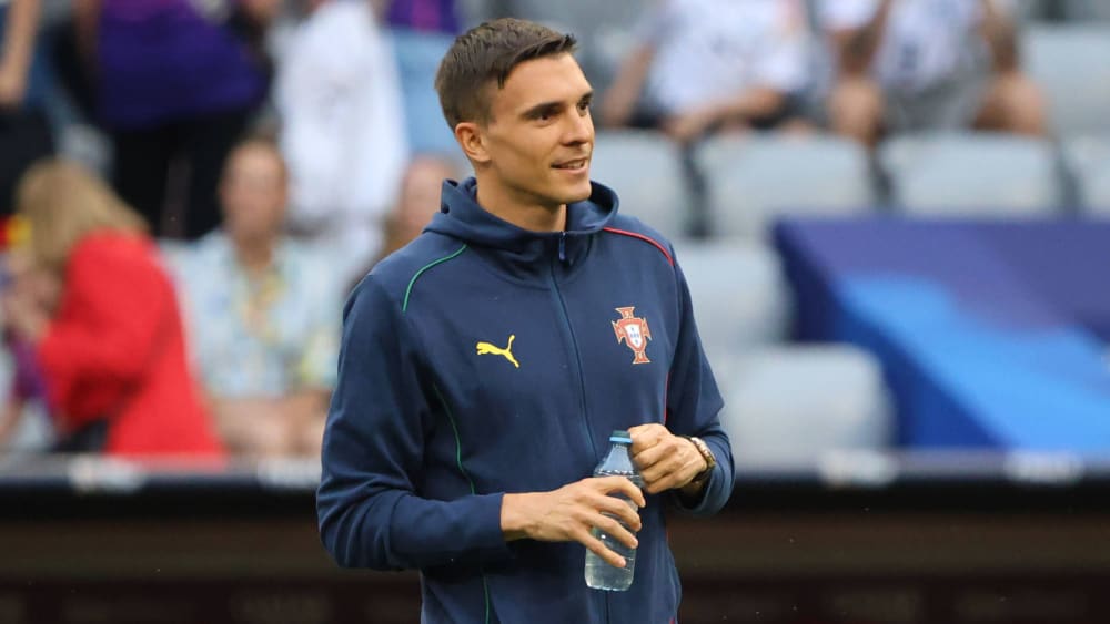 Joao Palhinha mit Portugal in München.