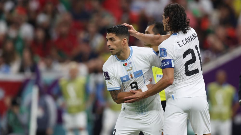 Konnten keine Akzente setzen: Luis Suarez und Edinson Cavani.&nbsp;