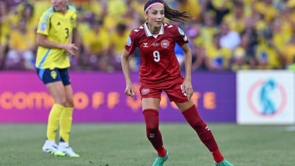 Nadia Nadim im ersten Gruppenspiel gegen Schweden.
