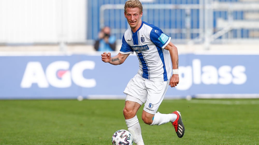 Entt&#228;uscht von Magdebugs Leistung gegen den SV Wehen Wiesbaden: Dominik Ernst.