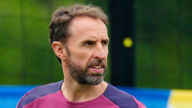 Gareth Southgate manager of England England Training, UEFA European Championship, EM, Europameisterschaft 2024, Group C, Football, Spa & Golf Resort Weimarer Land, Blankenhain, Germany, 21 Jun 2024 EDITORIAL USE ONLY No use with unauthorised audio, video, data, fixture lists, club league logos or live services. Online in-match use limited to 120 images, no video emulation. No use in betting, games or single club league player publications. PUBLICATIONxINxGERxSUIxAUTxHUNxGRExMLTxCYPxROUxBULxUAExKSAxONLY Copyright: xDavexShopland Shutterstockx 14543929a