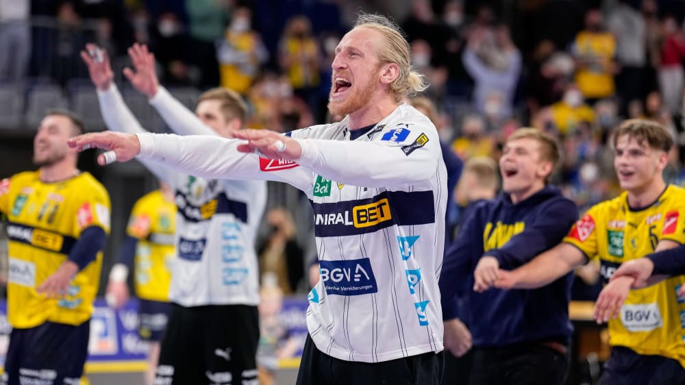 Endlich wieder zurück im Tor der Rhein-Neckar Löwen: Mikael Appelgren.