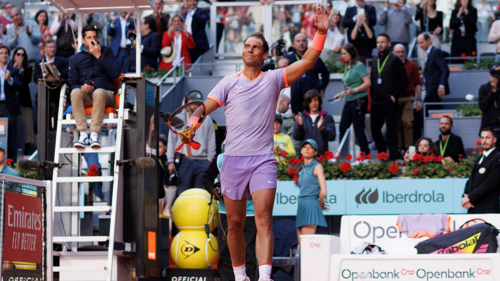 Den Sieg genießen: Rafael Nadal in Madrid.