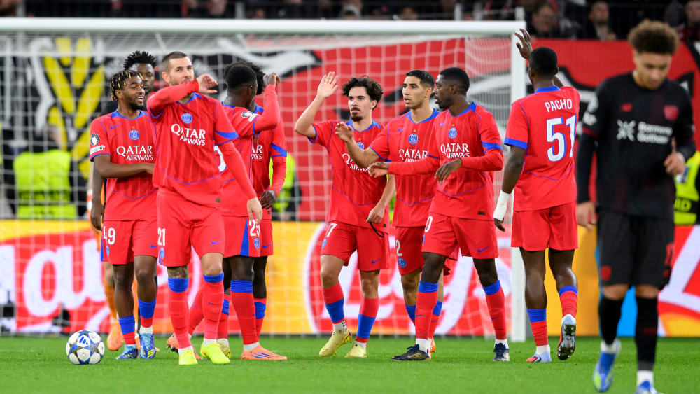 Die PSG-Profis jubeln