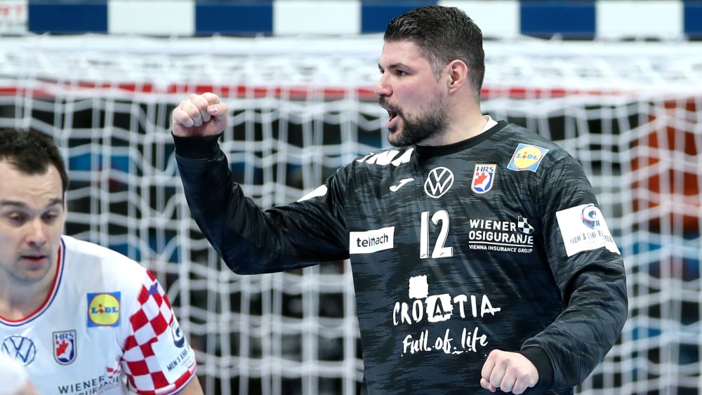 War kaum zu bezwingen: Kroatiens Keeper Ivan Pesic hielt sein Team im Rennen.