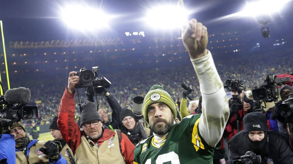 Verspricht ein Wiedersehen nach seinem Wechsel zu den New York Jets: Packers-Legende Aaron Rodgers.