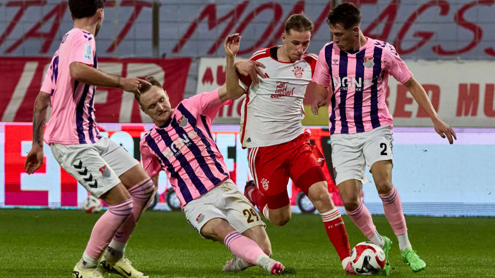 Schwer zu halten: Lovro Zvonarek erzielte den 1:0-Führungstreffer für die Bayern-Amateure