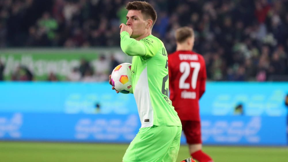 Maehle bejubelt den zwischenzeitlichen 1:1-Ausgleich.