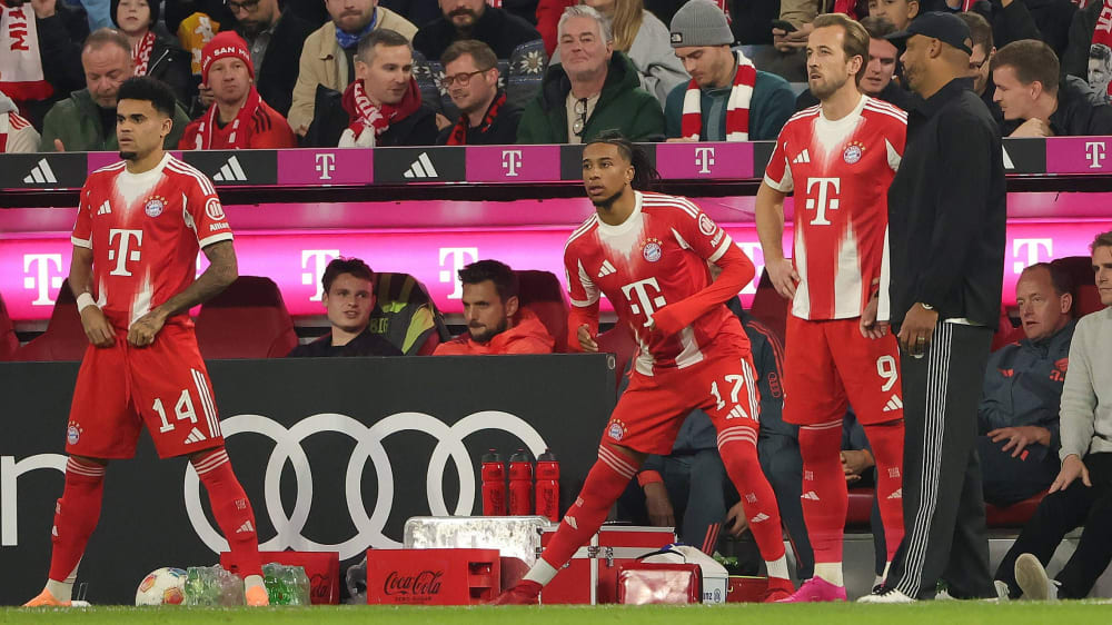 Luis Diaz, Michael Olise und Harry Kane