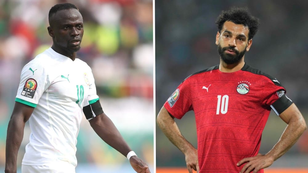 Einer wird in Katar fehlen, einer dabei sein: Sadio Mané und Mohamed Salah, Stars des FC Liverpool.