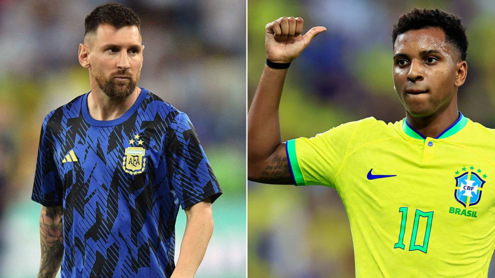 Einmal mehr Topfavoriten: Argentinien (Lionel Messi) und Brasilien (Rodrygo).