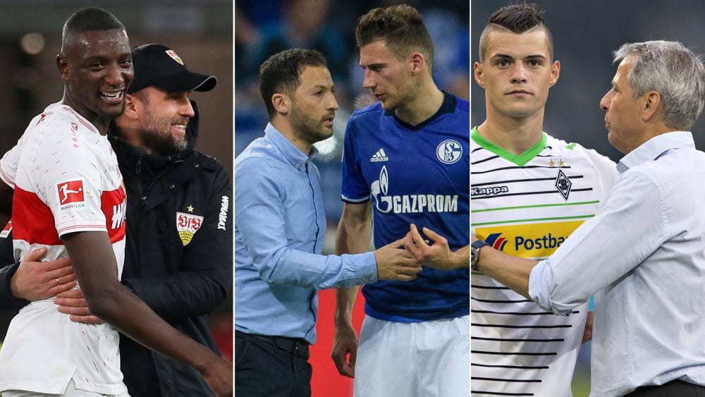Schlüsselspieler, von denen sich ihre Trainer trennen mussten: Serhou Guirassy, Leon Goretzka, Granit Xhaka (v. li.).
