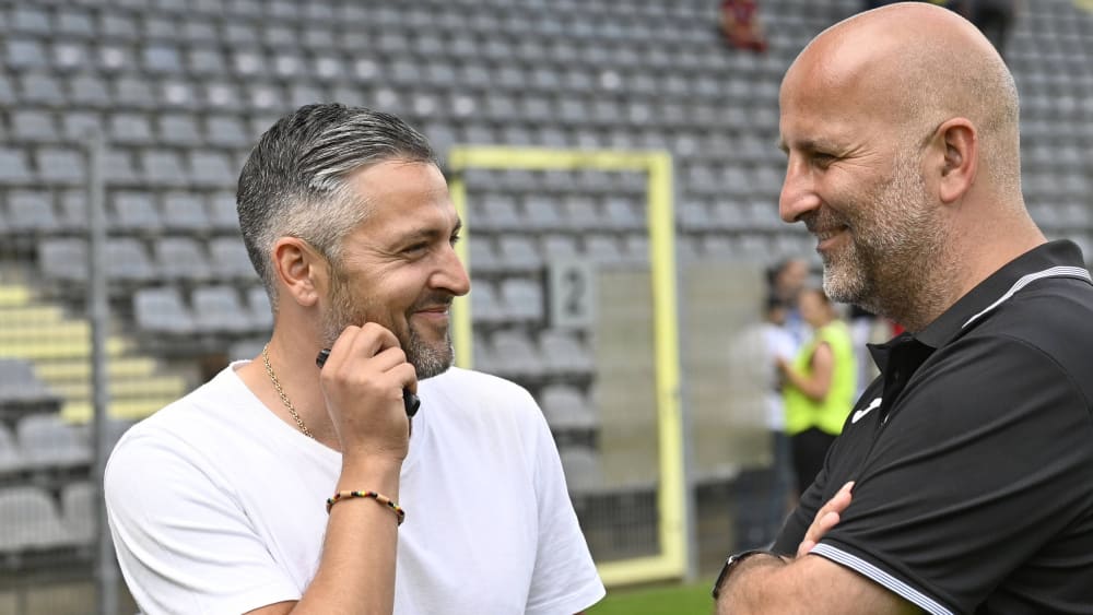 Nahziel "Klassenerhalt": Gaetano Manno (links) wird neuer Sportlicher Leiter bei Rot Weiss Ahlen.
