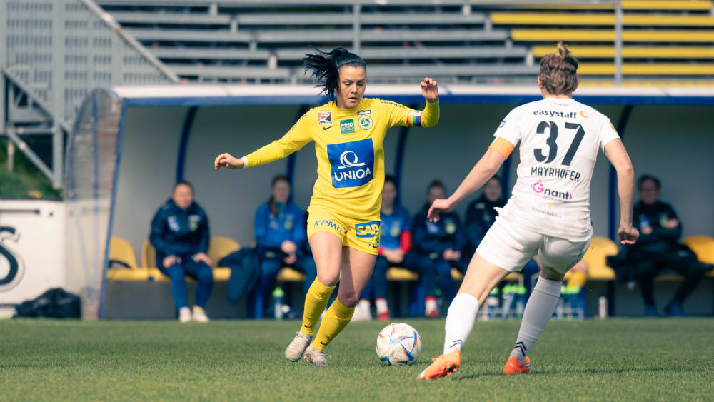 Vienna-Regisseurin Claudia Wasser beim 3:2-Heimsieg gegen Neulengbach.