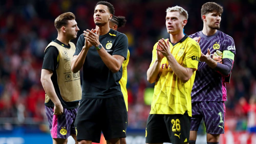 Borussia Dortmund: Frustrierte Gesichter, aber ein gutes Gefühl fürs Rückspiel.