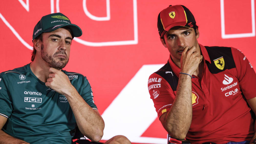 Zwei Spanier, die gewinnen wollen: Fernando Alonso und Carlos Sainz.