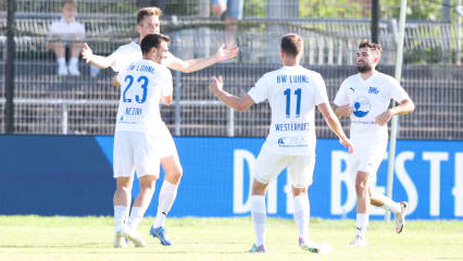 Jubel bei BW Lohne nach einem denkwürdigen Spiel gegen den Bremer SV (Archivbild).