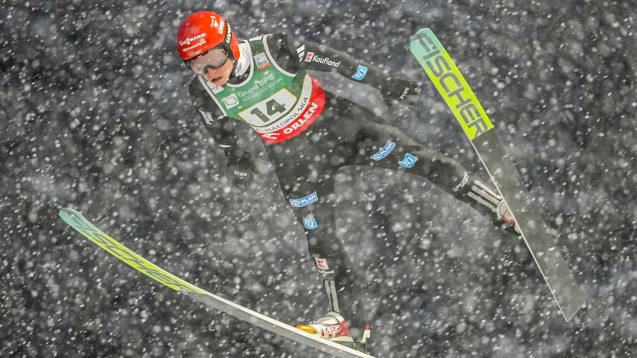 Einer von fünf Deutschen bei der Skiflug-Weltmeisterschaft: Karl Geiger.