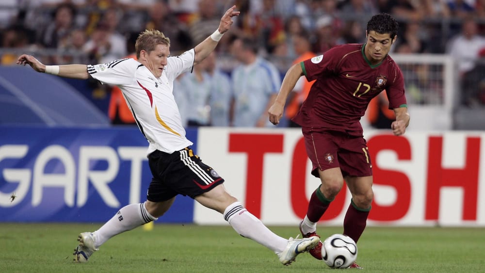 Bastian Schweinsteiger und Lieblingsgegner Cristiano Ronaldo