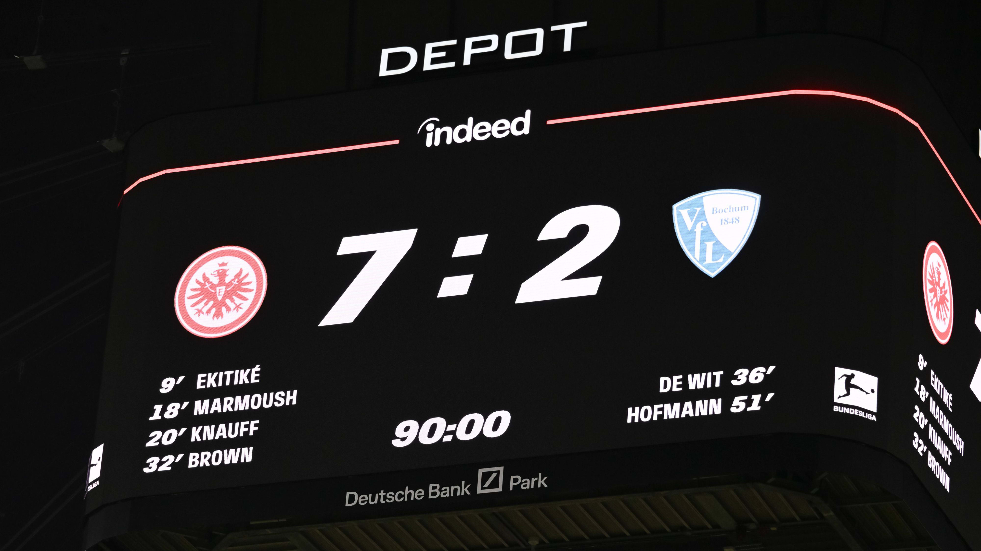 Liveticker | Eintracht Frankfurt - VfL Bochum 7:2 | 9. Spieltag ...