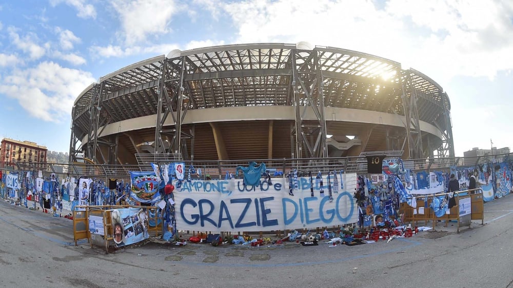 Das Stadion der SSC Neapel, "Stadio Diego Armando Maradona".