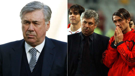 Weggefährten: Carlo Ancelotti und Paolo Maldini (re.).