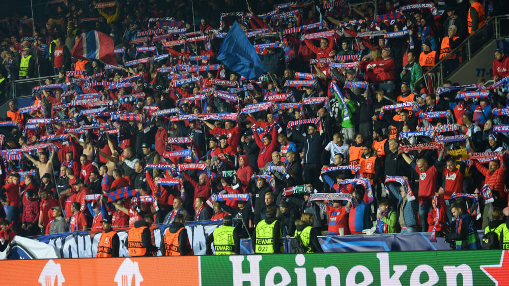 Die Pilsen-Fans in der Champions-League-Gruppenphase letzten Herbst gegen Bayern München.