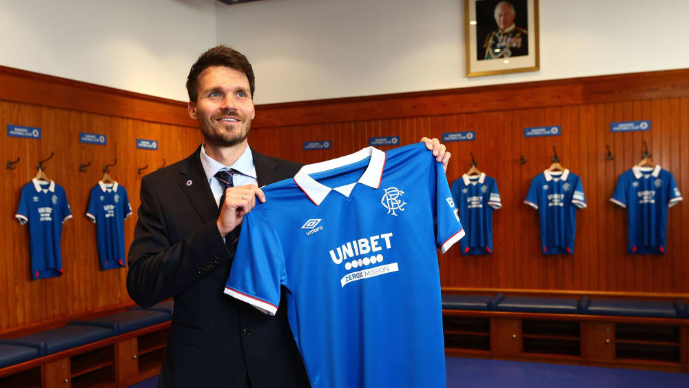 Der deutsche Trainer Danny Röhl wurde im Ibrox Stadium der Glasgow Rangers vorgestellt.